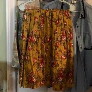 Vintage Rose Floral Skirt